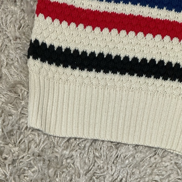 Colter Bay 1980s Vintage Short Sleeve Top Shirt Sweater Striped Cute Hip - Picture 8 of 9